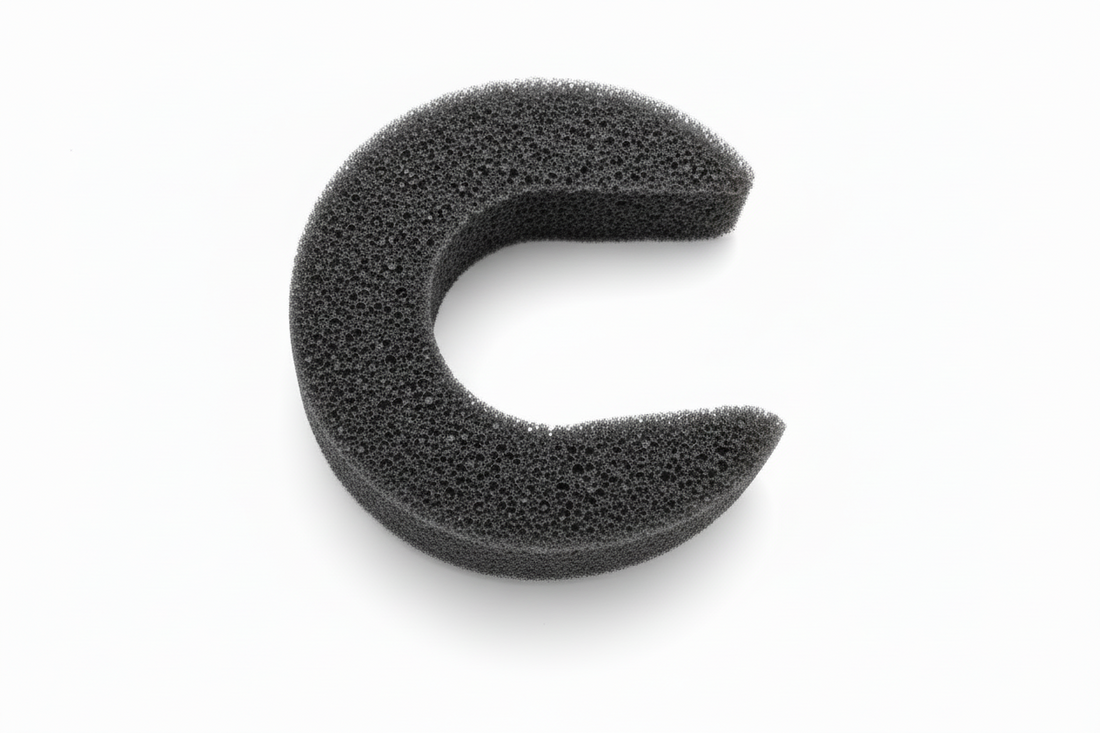 Hugo Activated Carbon Replacement Filter on a white backround. 