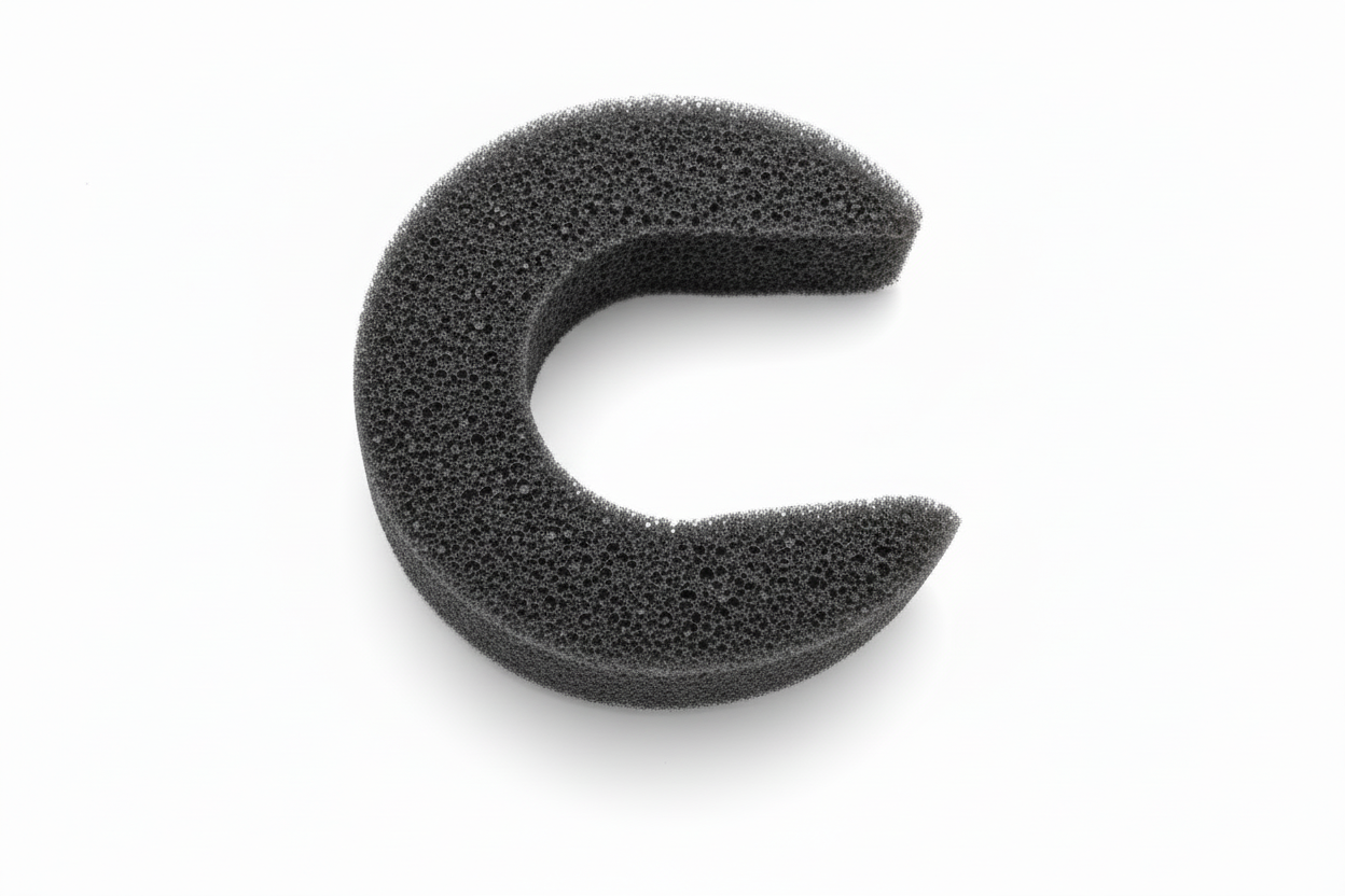 Hugo Activated Carbon Replacement Filter on a white backround. 